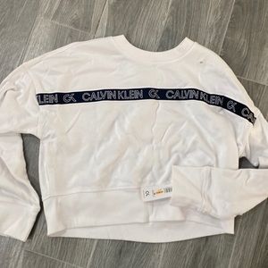 NWT Calvin Klein Performance Cropped Sweatshirt